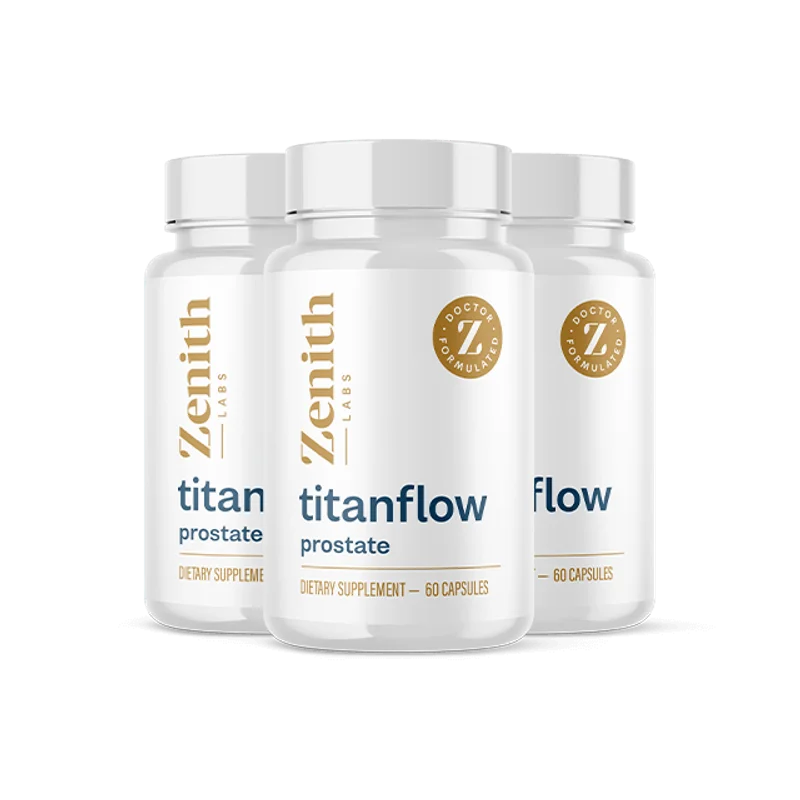 TitanFlow Men's Wellness Health — 3 Bottle / 90 Day Pack