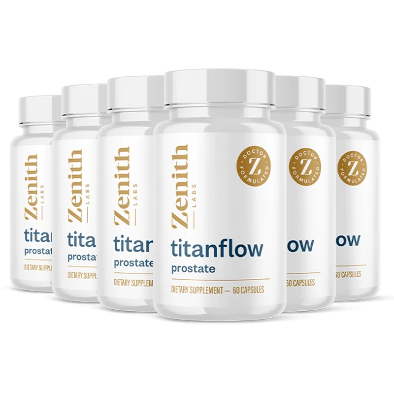 TitanFlow Men's Wellness Health — 6 Bottle / 180 Day Pack