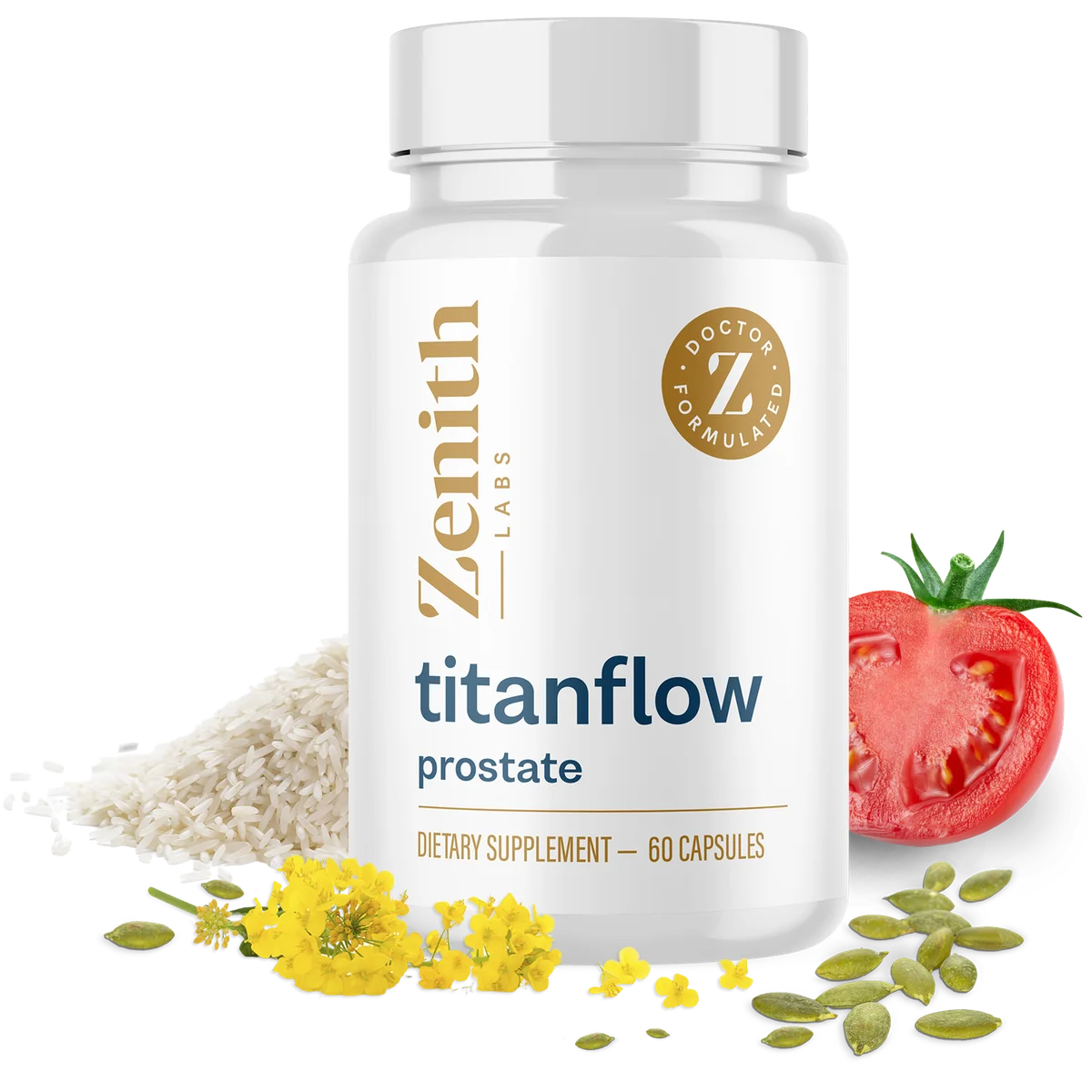 TitanFlow Men's Wellness Health — Front Label